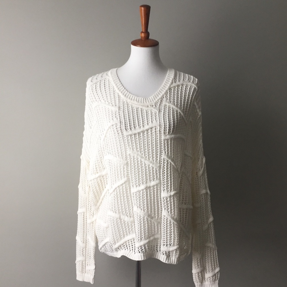 Urban Outfitters Sparkle + Fade Open Knit Sweater